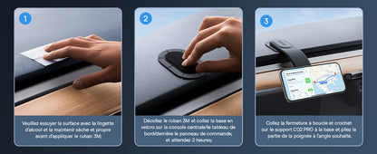 Baseus 15W C02 Pro Magsafe Wireless Car Charger, Magnetic Wireless Charger, Car Phone Holder Fast Charging for iPhone 16-12 Series