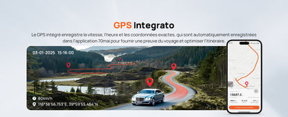 70mai Omni, 4K + 1080P Dash Cam 360° Rotation Car Dashcam, Motion Detection, AI Motion Detection, Day and Night Recorder, GPS, 24H Parking Mode, App Control, Max 512GB