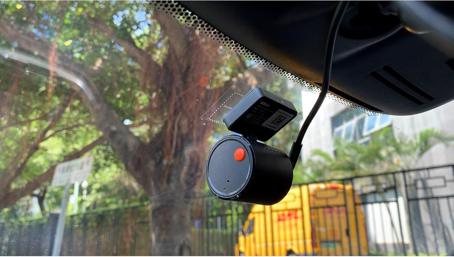 KAWA 1296P QHD Mini Car Dashcam – WDR/3D DNR with Super Night Vision, 24H Parking Monitoring and G-Sensor, New Car Dashcam 2025, Mini 3