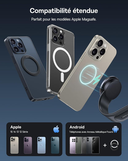 Baseus 15W C02 Pro Magsafe Wireless Car Charger, Magnetic Wireless Charger, Car Phone Holder Fast Charging for iPhone 16-12 Series